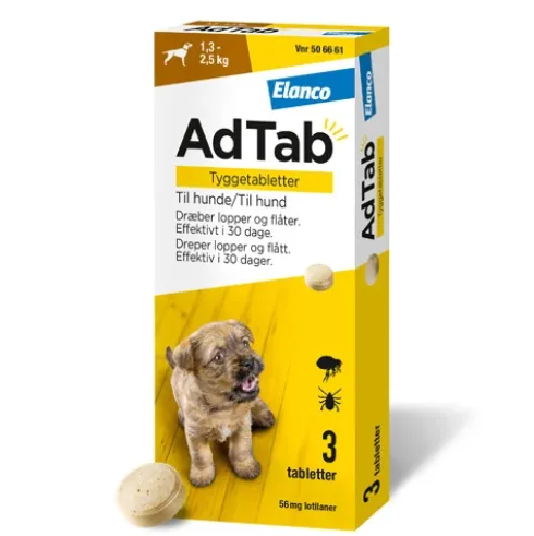AdTab til hunde 1,3 til 2,5 kg
