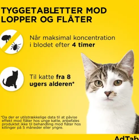 AdTab til katte 2 til 8 kg.