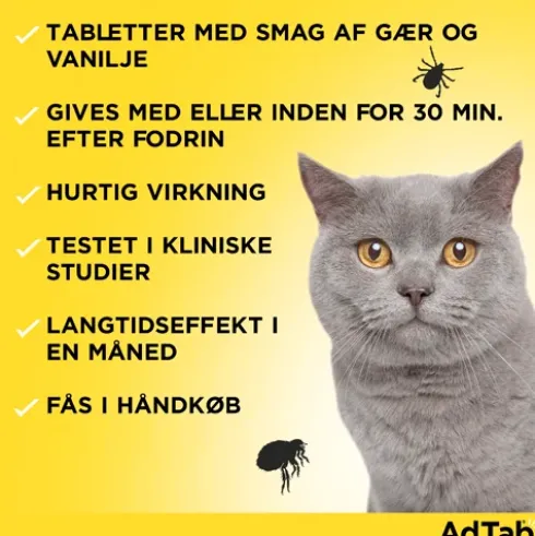 AdTab til katte 2 til 8 kg.