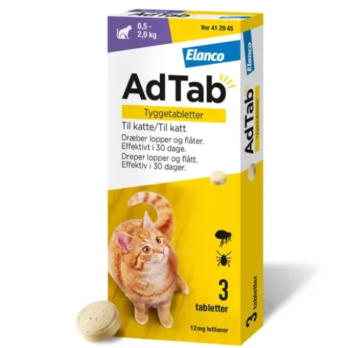 AdTab til katte 0,5 til 2 kg.