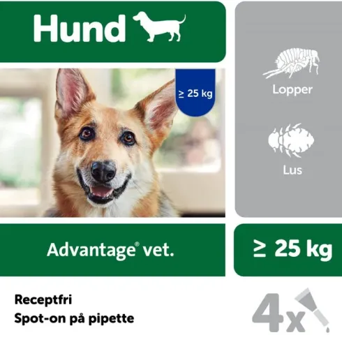 Advantage vet. til hunde over 25 kg