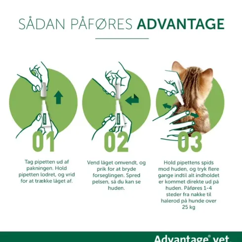 Advantage vet. til katte under 4 kg