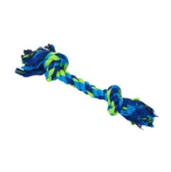 BUSTER Colour Dental Rope 2-Knot blå/lime