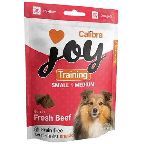 Calibra Joy Dog Training Snacks, Small & Medium, Beef