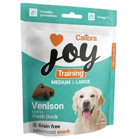 Calibra Joy Dog Training Snacks, Medium & Large, Venison & Duck