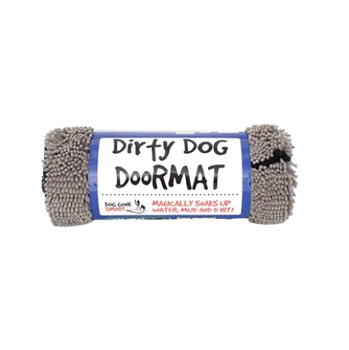Dog Gone Smart Dirty Dog dørmåtte, Grå