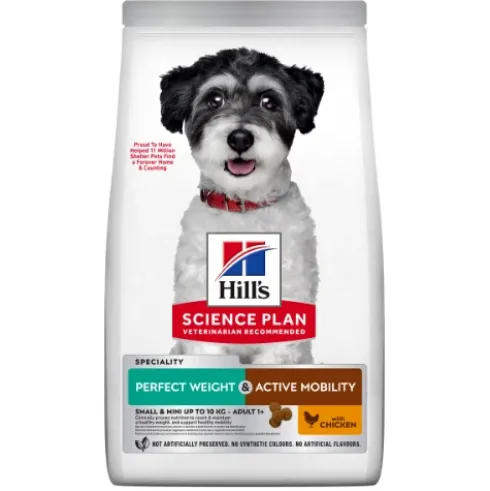 Hill's Science Plan Canine Adult Perfect Weight & Active, Small & Mini, Chicken