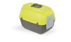 Nova kattetoilet m/kulfilter & Vega kattegrusskovl (lime/mørkegrå)