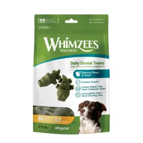 Whimzees tyggeben, alligator, M