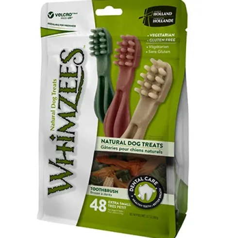Whimzees tyggeben, tandbørste, XS